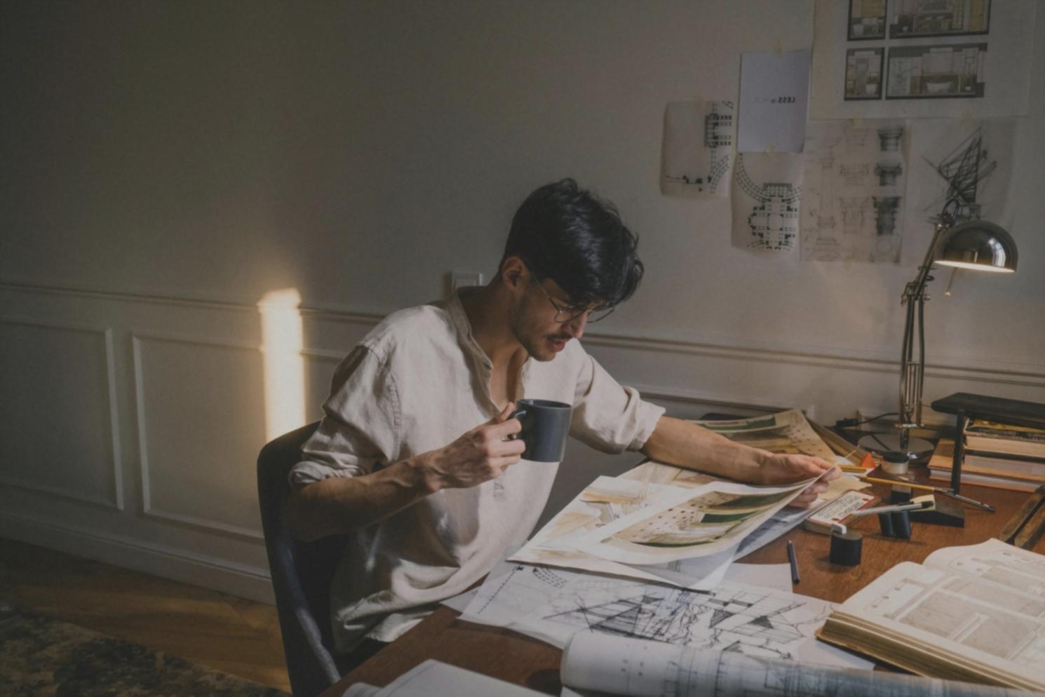 Studenti che lavorano insieme su un progetto di disegno in aula